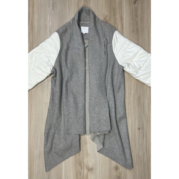 Anthropologie Sttitwa Cardigan Sweater Jacket Open Front Puffer Sleeves Size M - Picture 10 of 15